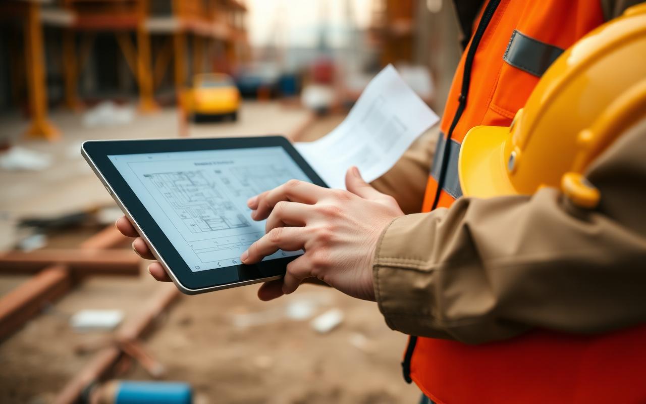 Project manager on a tablet